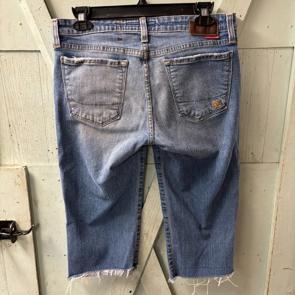 Big‎ Star Sweet Low Boot Cutoff Jean Shorts Size 30T Raw Hem - Picture 8 of 16
